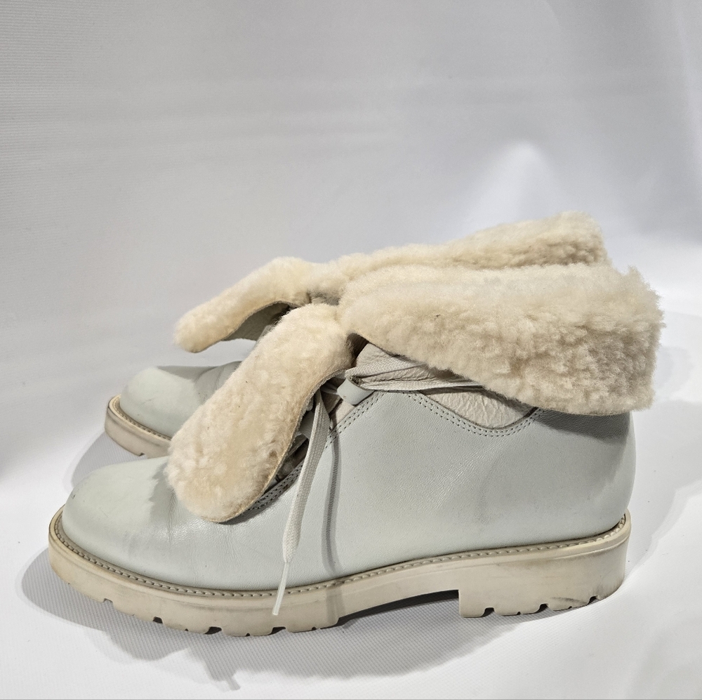 La Canadienne Leather Sherling Boots Sz 9.5